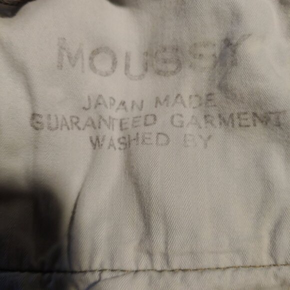 Moussy Vintage Womens Howa Button Fly Distressed Jeans 25 Cotton Japan Denim - Picture 12 of 13